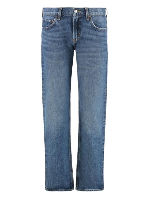 AGOLDE whiskering-effect jeans