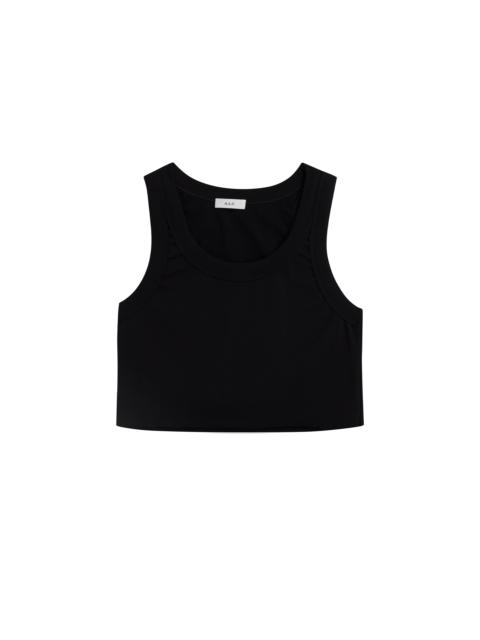 A.L.C. Halsey Cropped Cotton Rib Tank