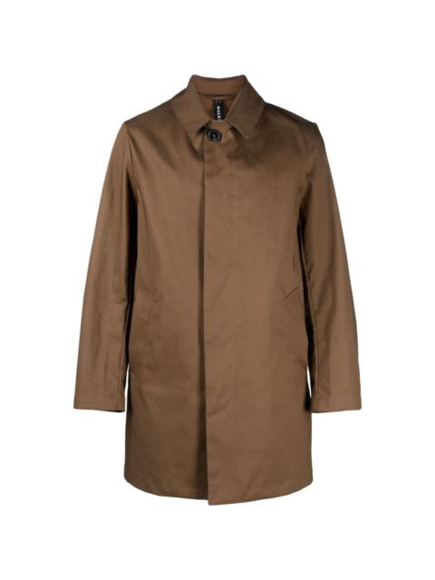 Cambridge button-up cotton raincoat