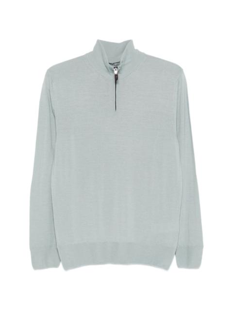 Canali half-zip sweater