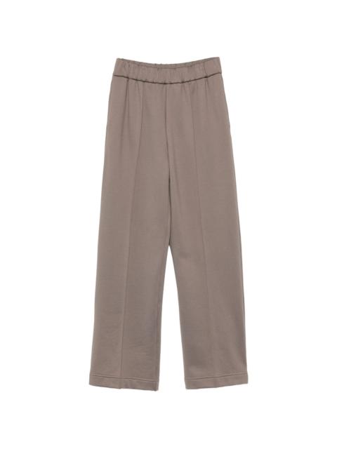 Moncler Moncler Elasticated-waistband Pressed-crease Trousers