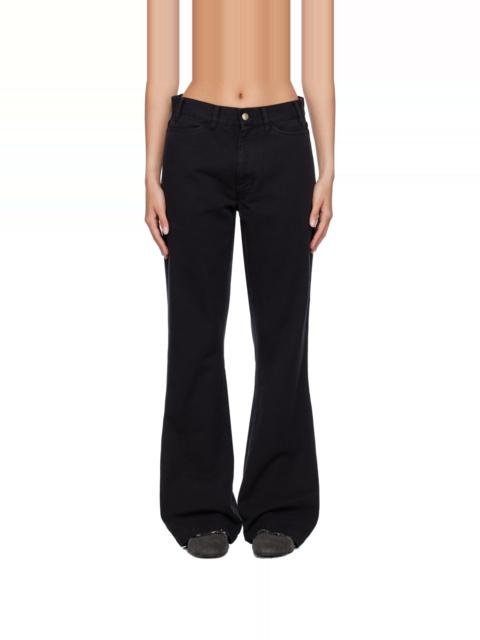 Stockholm Surfboard Club Black Flared Trousers