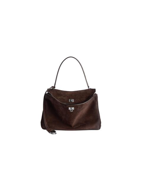 BALENCIAGA Medium Rodeo Top Handle Bag "Light Espresso" 789772 2AB4G 2308