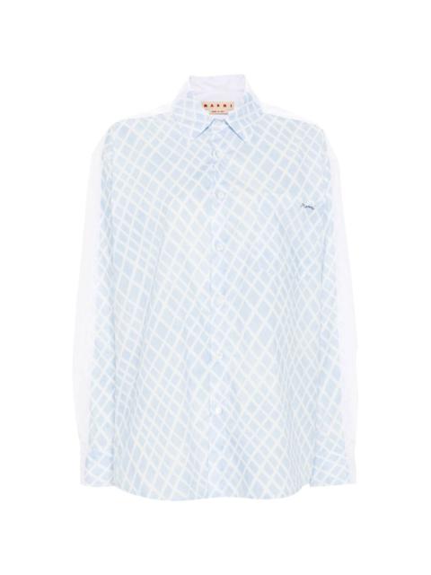 Landscapes poplin shirt