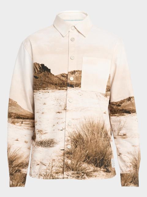 SCOTCH & SODA Graphic Cotton Overshirt
