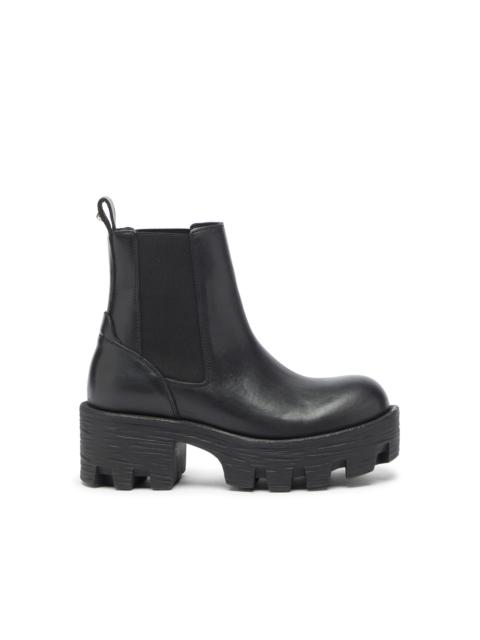 Diesel D-HAMMER - CHELSEA BOOTS IN LEATHER WITH LUG SOLE