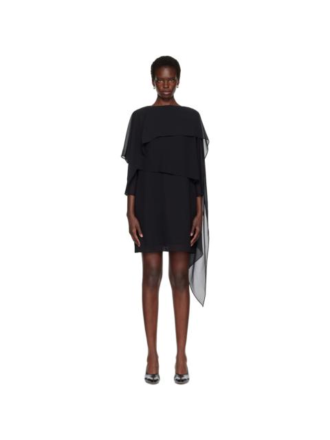 MM6 Maison Margiela Black Chiffon Minidress