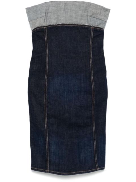 DSQUARED2 upside denim mini dress