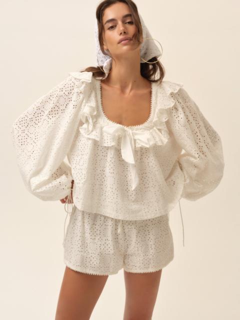 For Love & Lemons Willa Eyelet Top