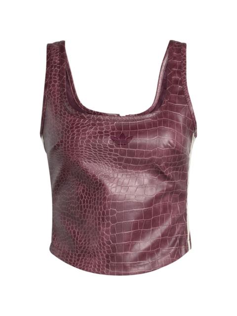 adidas crocodile-effect corset