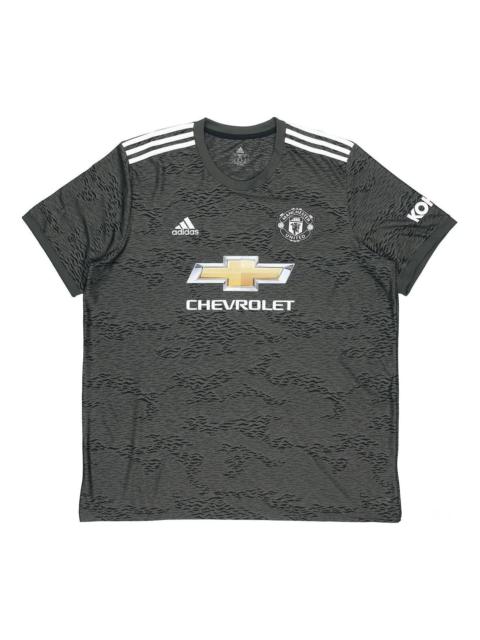 adidas adidas MUFC A JSY 20-21 Season Manchester United Away SW Fan Edition Sports Short Sleeve Jersey Gree