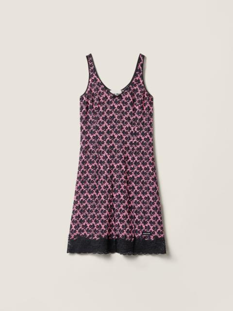 Miu Miu Crêpe de chine mini-dress
