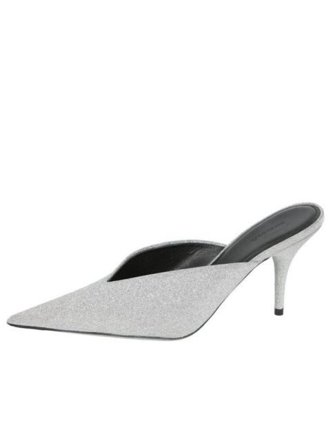 BALENCIAGA (WMNS) Balenciaga Glitter Knife Slingback 'Silver' 579279WA7018163