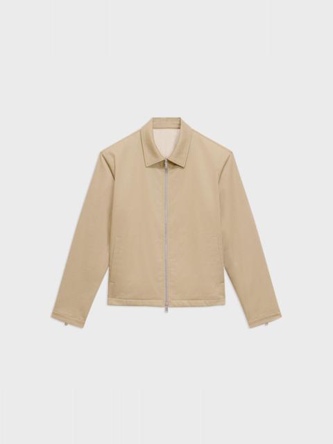 Blouson Zip Jacket in Stretch Cotton Twill