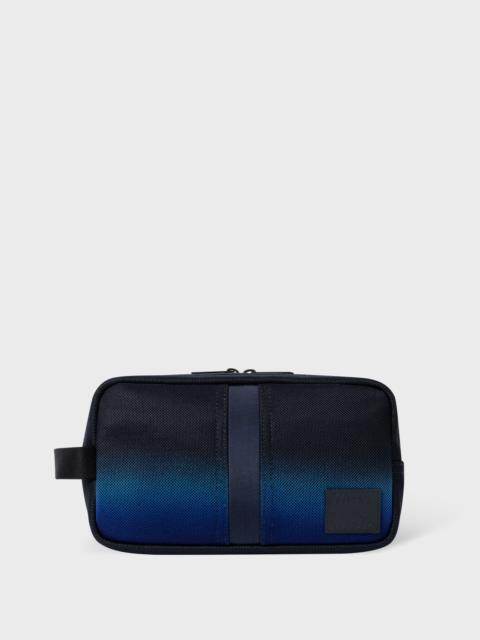 Navy 'Glow Polka' Wash Bag