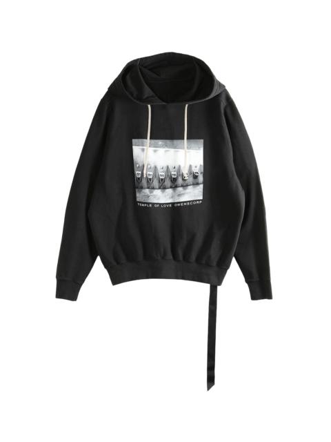 Rick Owens DRKSHDW Oversized Hoodie "Black / Milk" DU01F4262 FEP4P 0911