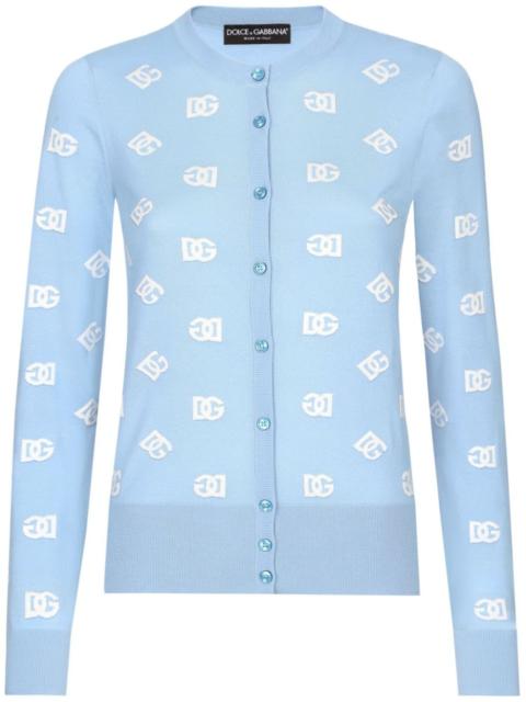 Dolce & Gabbana logo print cardigan