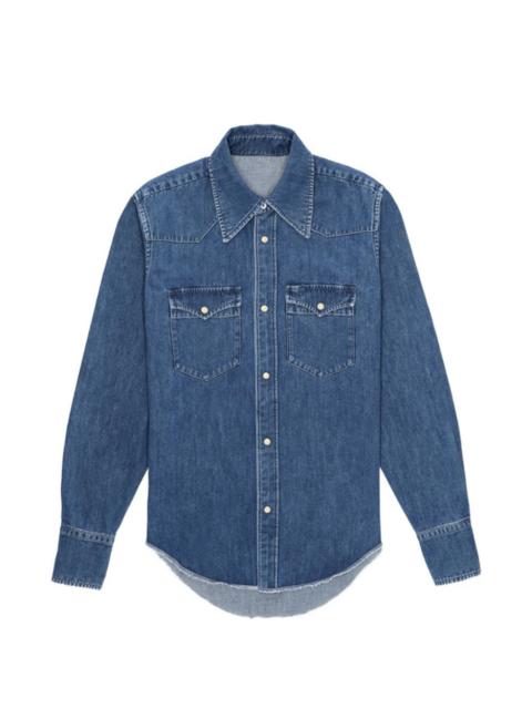 FORTELA Yellowstone denim western shirt