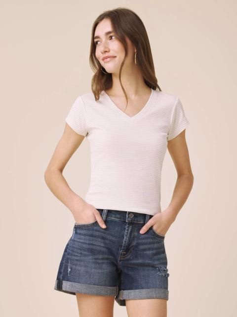 Splendid Josie Stripe V-Neck Tee