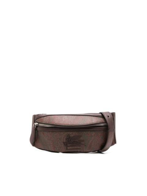 Pegaso-embroidered paisley belt bag