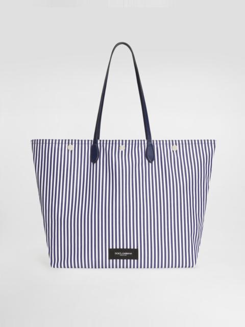Dolce & Gabbana Essenza poplin shopping bag