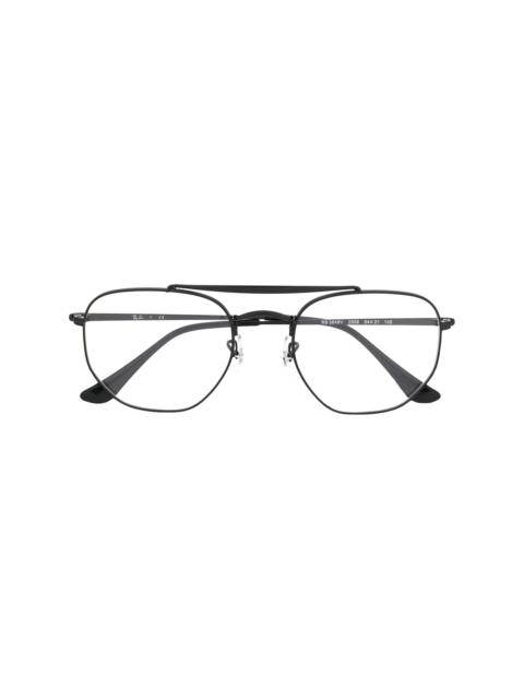 top bar round glasses