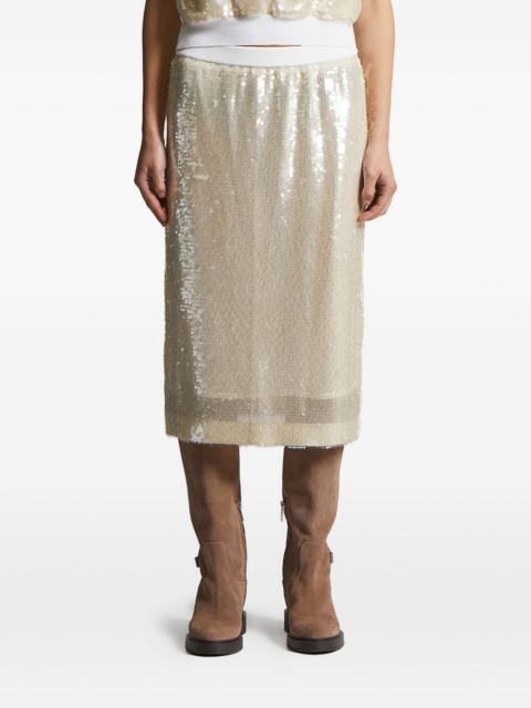 PESERICO sequin-embellished skirt