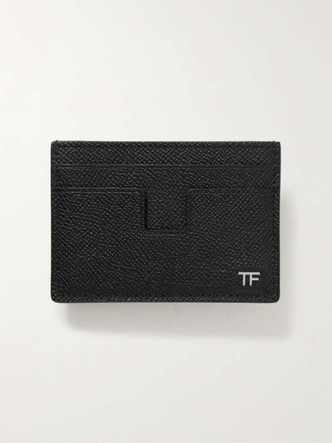 TOM FORD Full-Grain Leather Cardholder with Money Clip