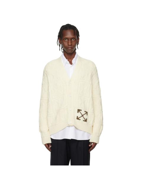 Off-White Off-White Arrow 3D Stitch Cardigan