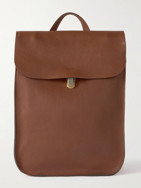 Bleu de Chauffe Full-Grain Leather Backpack
