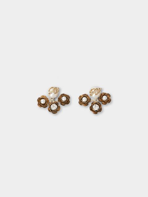 Roger Vivier Rose Pearls Earrings