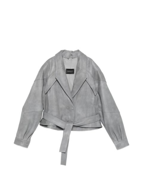 MANOKHI Karo belted double-breasted jacket