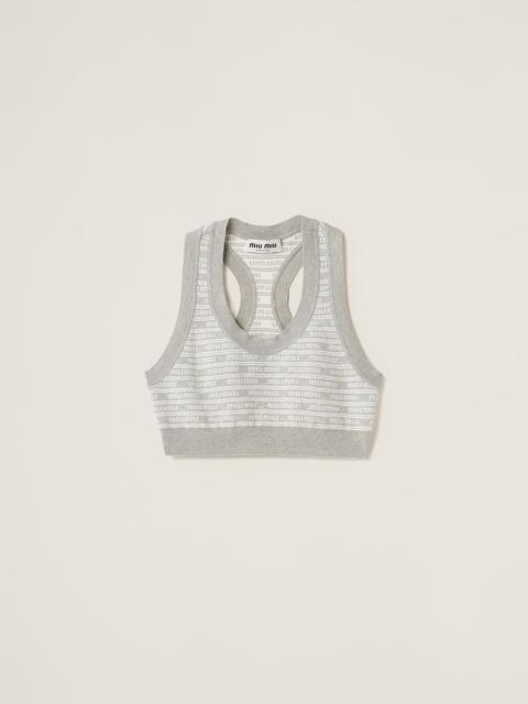 Miu Miu Cotton knit top