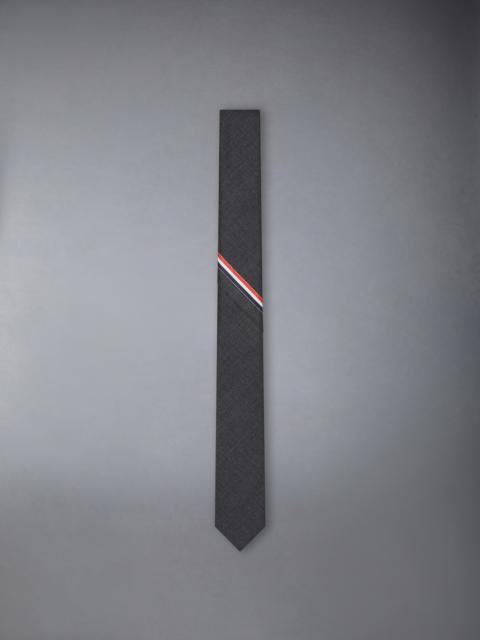 Thom Browne TWILL WOOL STRIPE SELVEDGE TIE