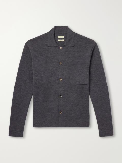 DE BONNE FACTURE Milano Stitch Merino Wool Cardigan