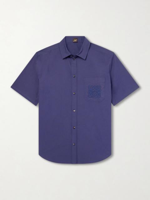 Loewe Paula's Ibiza Logo-Embroidered Cotton-Blend Shirt
