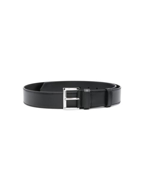 Prada enamel-triangle-logo leather belt