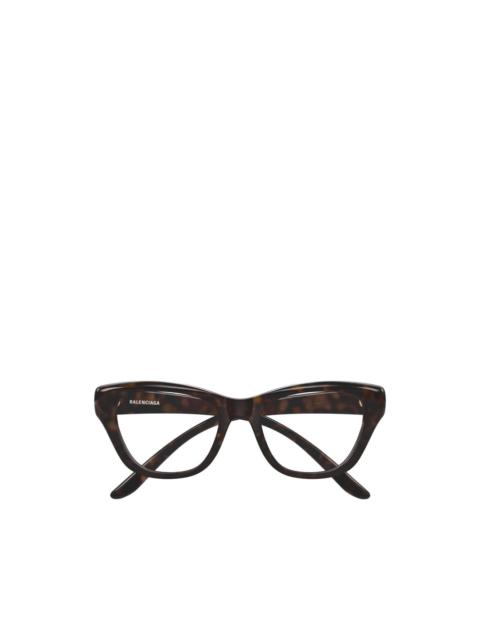 BALENCIAGA tortoiseshell-effect cat-eye glasses