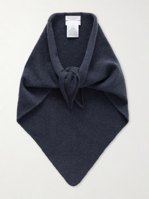 Brunello Cucinelli Bead-embellished Cashmere Scarf
