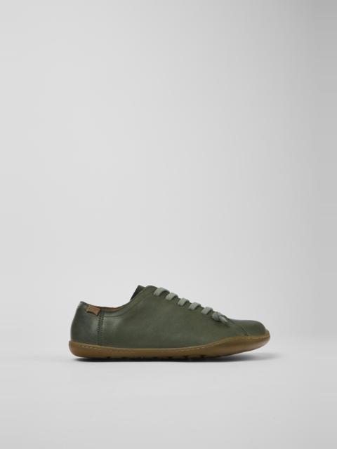 CAMPER Peu Green leather shoes for women