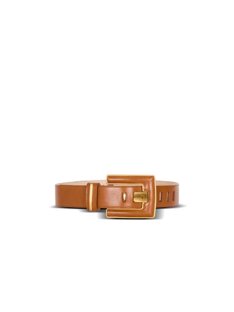Balmain Anthem calfskin leather belt