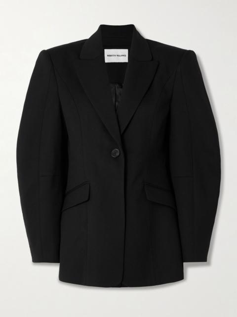 REBECCA VALLANCE Finley crepe blazer Black