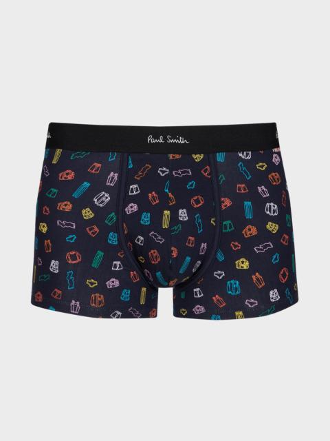 Paul Smith Navy 'Clothing Items' Boxer Briefs