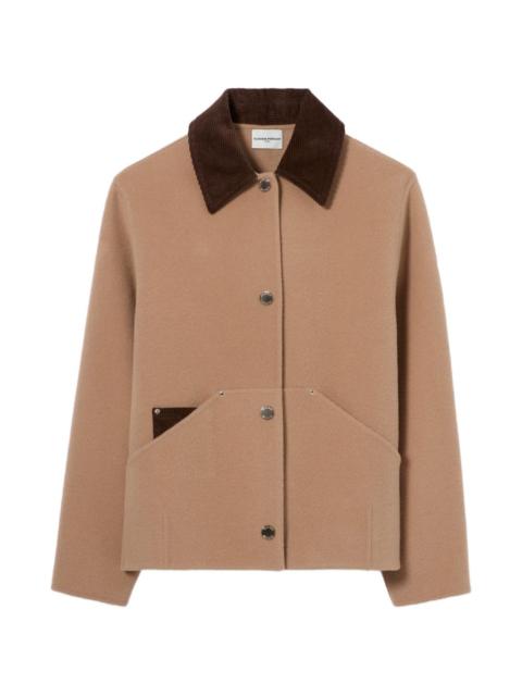 Claudie Pierlot corduroy-collar jacket