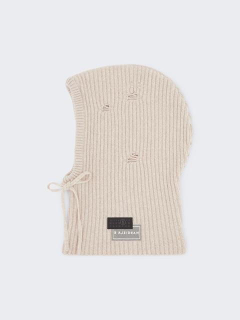 MM6 Maison Margiela Wool Hood Beige Melange