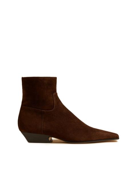 KHAITE The Marfa suede ankle boots