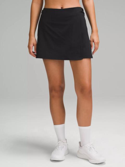 Wrap-Front Mid-Rise Golf Skirt