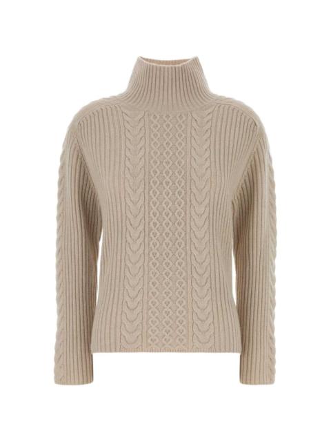 'S Max Mara cable-knit sand sweater