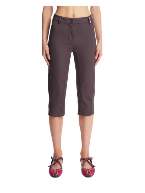 THE ATTICO Purple Wool Capri Trousers