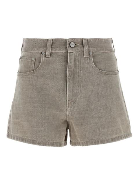 FENDI Stamp 1925 logo-embroidered denim shorts